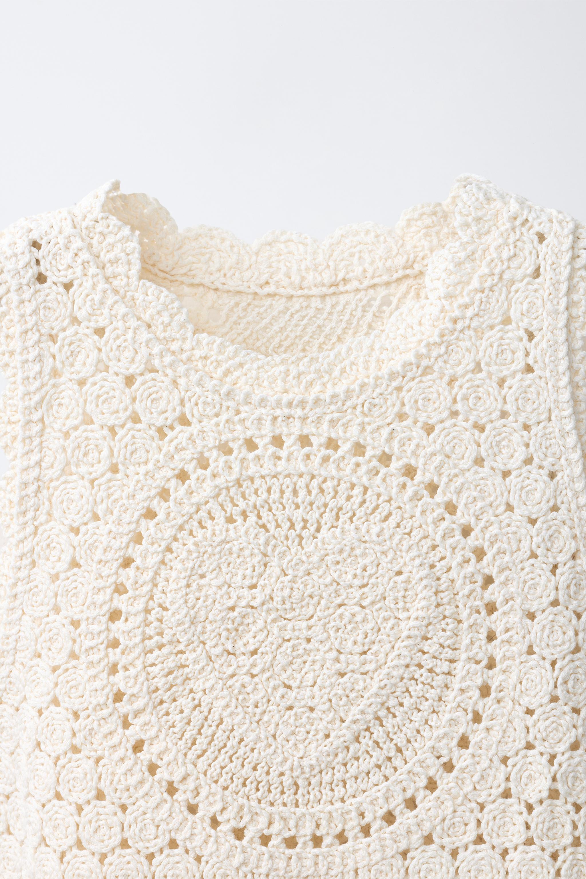 TOP EN CROCHET CŒUR